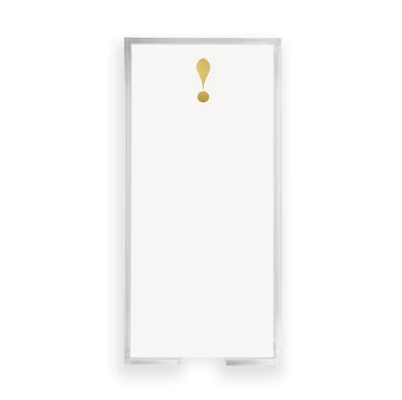 BUCK NOTEPAD GOLD FOIL EXCLAMATION