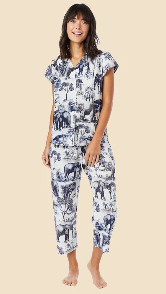 PAJAMA CAPRI SAFARI TOILE LUXE PIMA