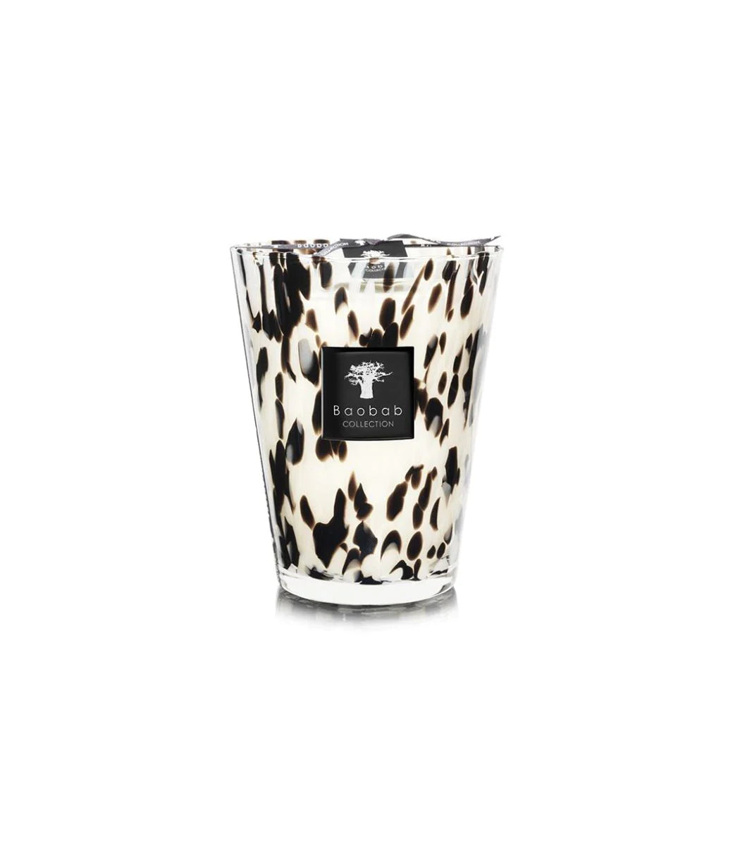 BAOBAB COLLECTION CANDLE PEARLS BLACK