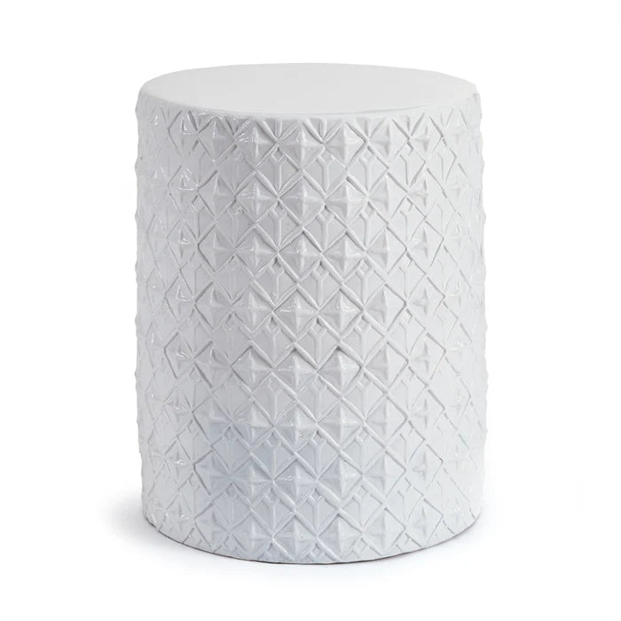 STOOL WHITE GEO DESIGN