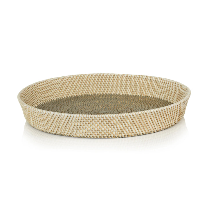 TRAY TONAL RATTAN ROUND #49990