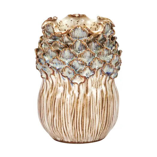 SM VASE CREAM WHITE FLOWER BULB