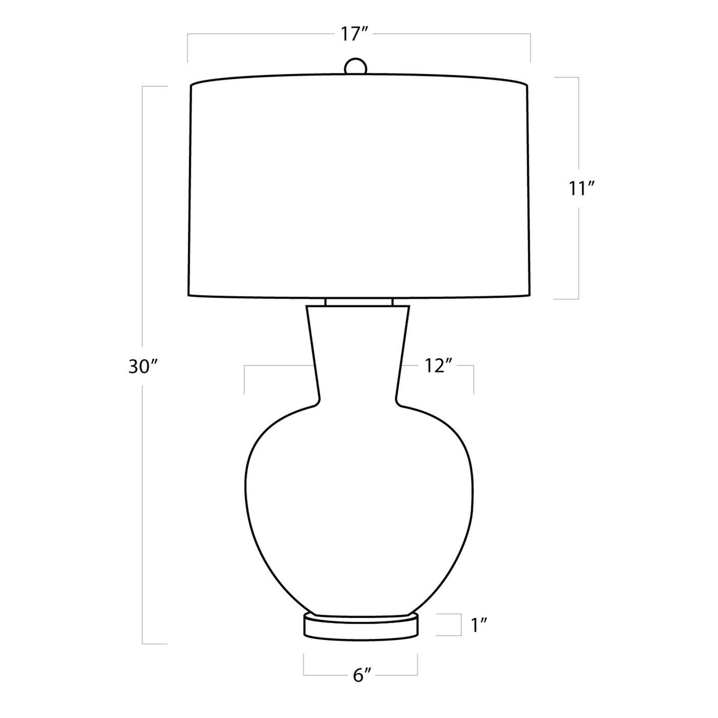 TABLE LAMP WHITE CERAMIC