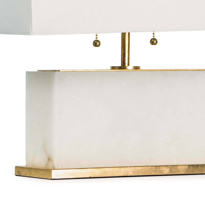 TABLE LAMP ALABASTER RECTANGLE