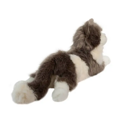 TOY CAT LYING GREY