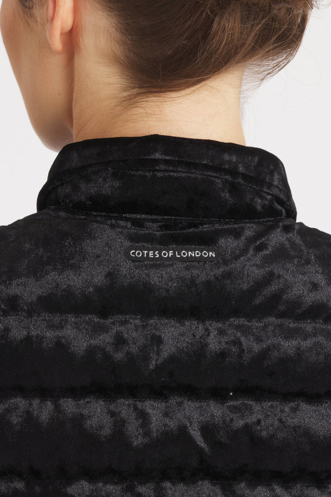 DOWN SHIRT VELOUR MIDNIGHT BLACK THE HARROW