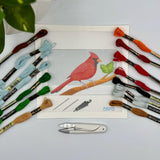NEEDLEPOINT KIT "CARDINAL"