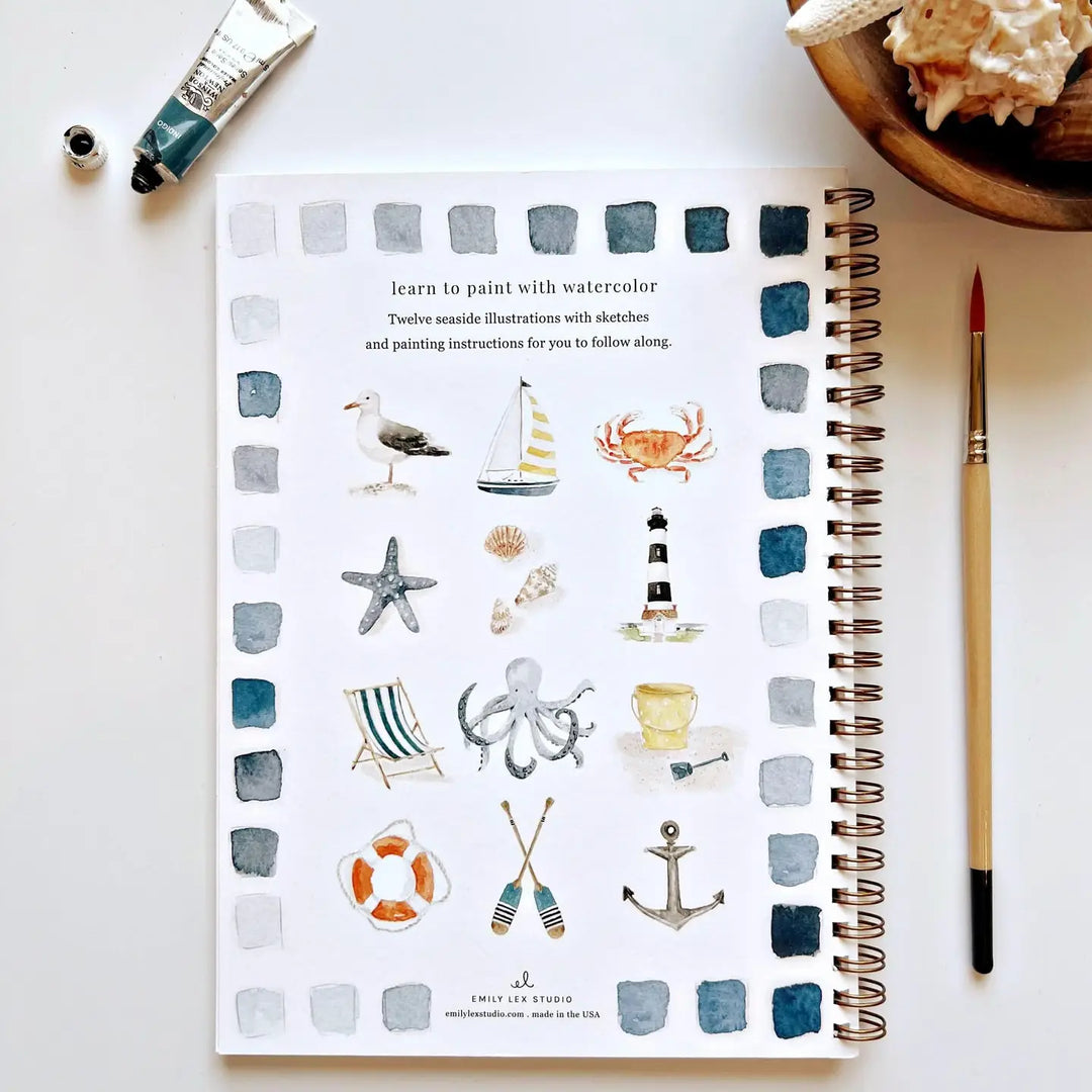WORKBOOK WATERCOLOR SEASIDE