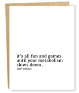 GREETING CARD "METABOLISM"