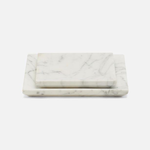 TRAY MARBLE WHITE