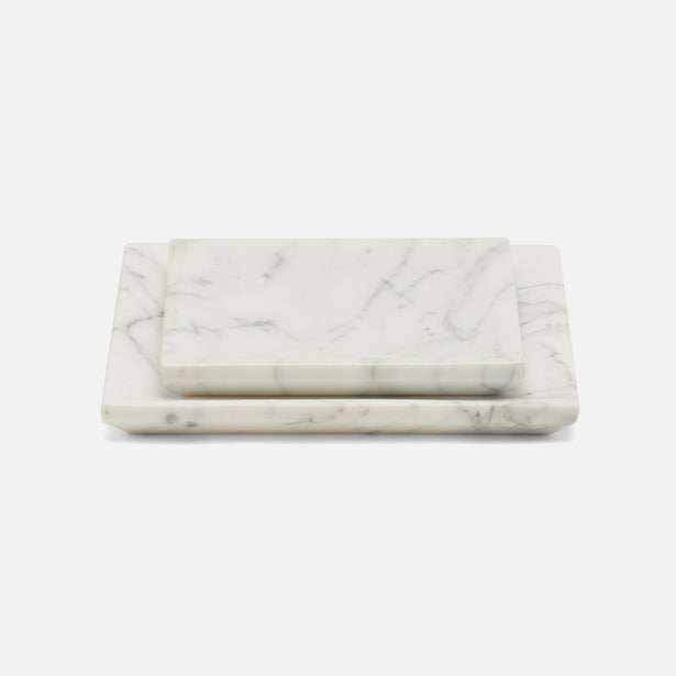 TRAY MARBLE WHITE (Available in 2 Sizes)