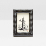 FRAME BLACK LACQUER RIBBED