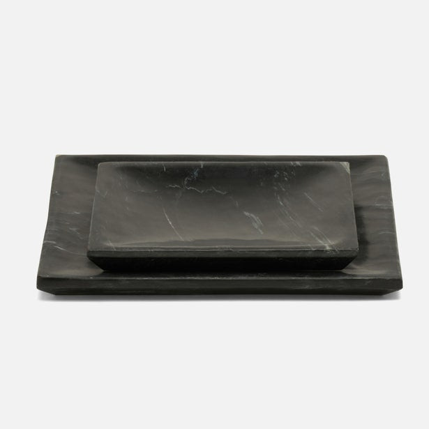TRAY BLACK MARBLE