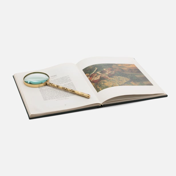 MAGNIFYING GLASS & OPENER GOLD S/2 #50467