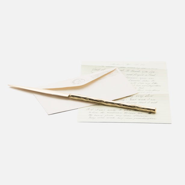 MAGNIFYING GLASS & OPENER GOLD S/2 #50467