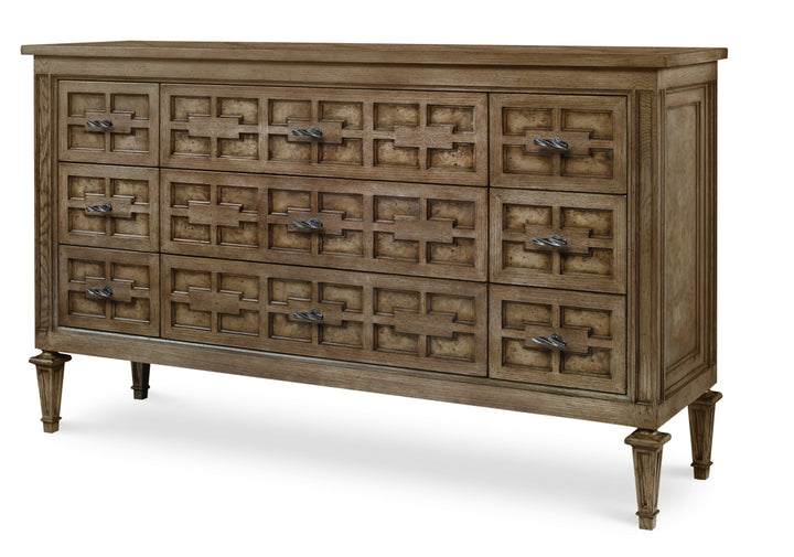 CASA BELLA BURL DRESSER - TIMBER GREY