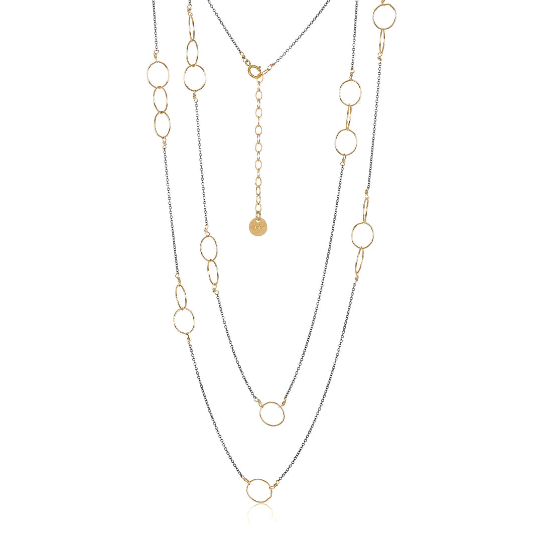 NECKLACE JENNIFER MIXED METAL #50866