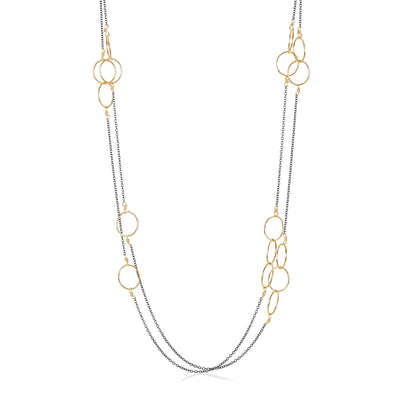 NECKLACE JENNIFER MIXED METAL #50866