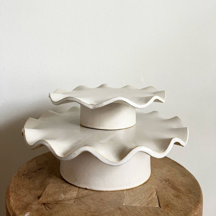 CAKE PLATE RUFFLE EDGE