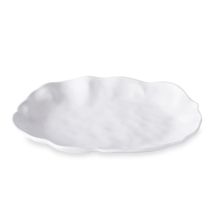 PLATTER WHITE NUBE OVAL LARGE #51026