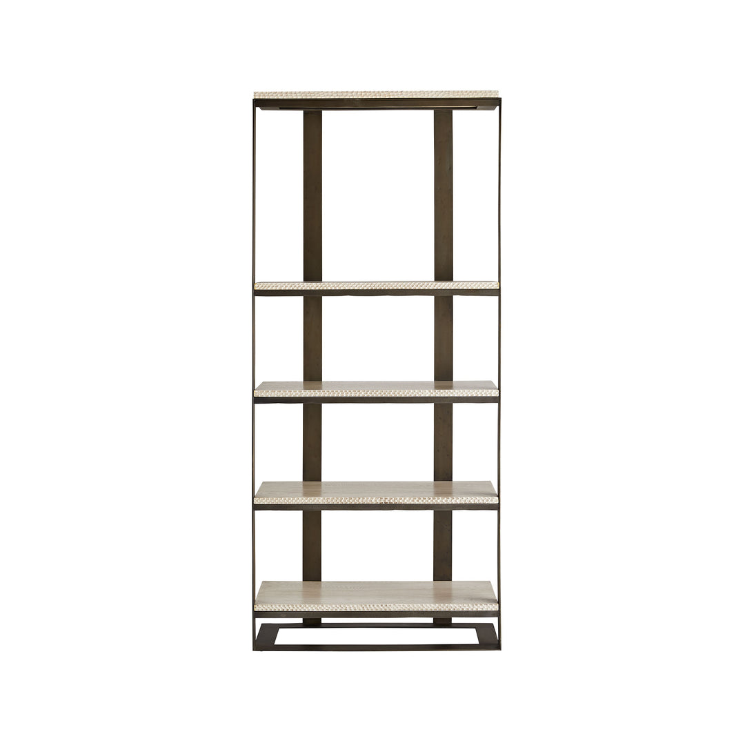BOOKSHELF BLACKENED IRON #51172