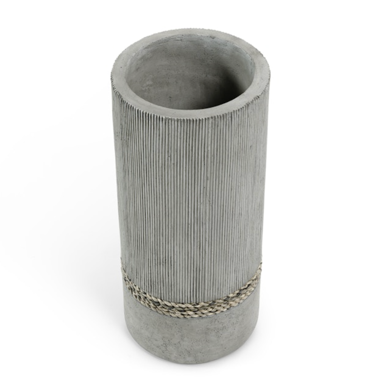 VASE GREY STONE CAST LARGE