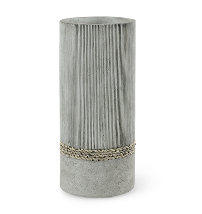 VASE GREY STONE CAST LARGE