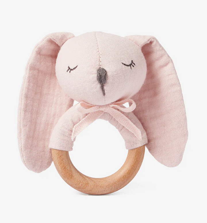 RATTLE RING BUNNY PINK #51233