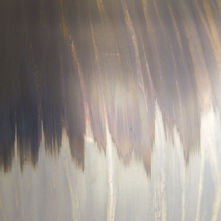 TABLE LAMP MERCURY GLASS BRONZE BUBBLE SHAPE #51259