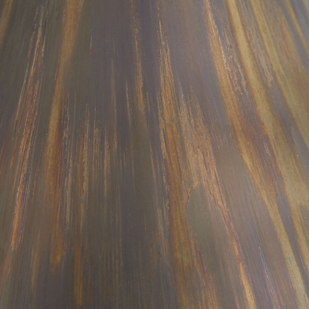 TABLE LAMP MERCURY GLASS BRONZE BUBBLE SHAPE #51259