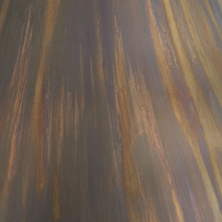 TABLE LAMP MERCURY GLASS BRONZE BUBBLE SHAPE #51259