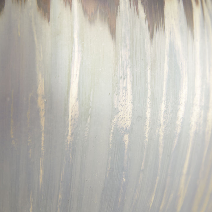 TABLE LAMP MERCURY GLASS BRONZE BUBBLE SHAPE #51259