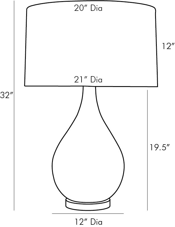 TABLE LAMP MERCURY GLASS BRONZE BUBBLE SHAPE #51259