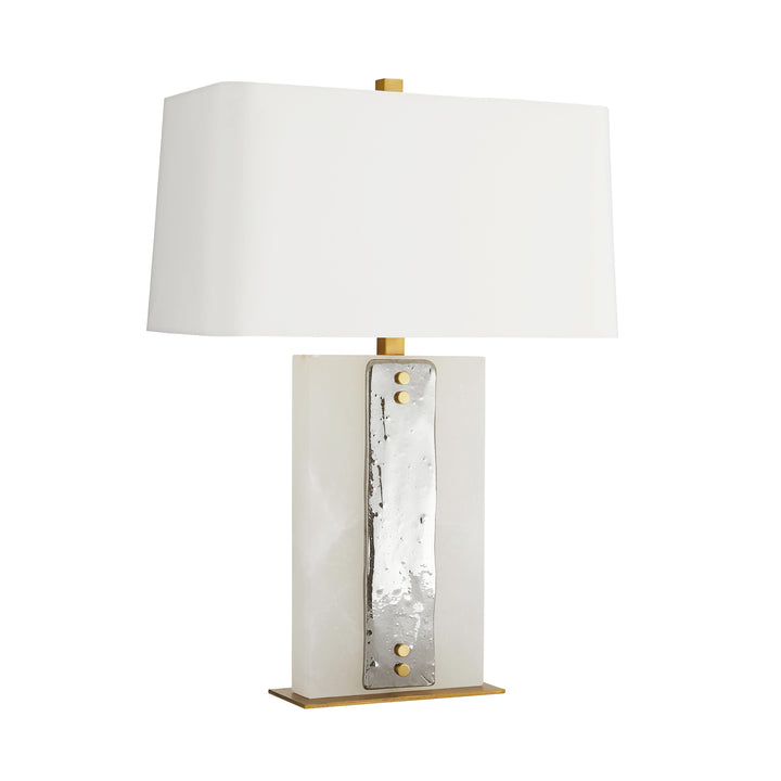 TABLE LAMP SMOKED GLASS WITH MARBLE #51266