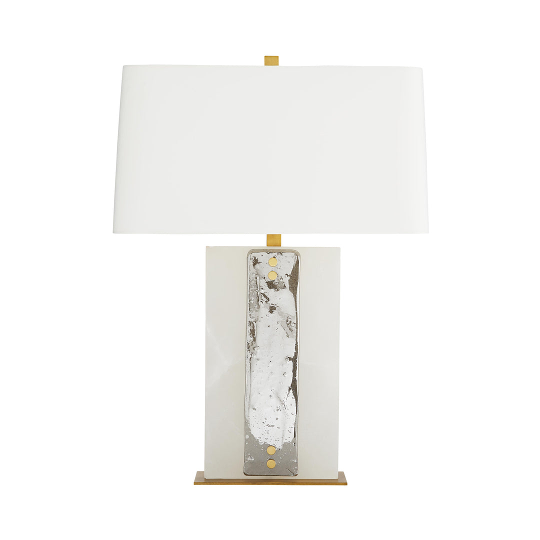 TABLE LAMP SMOKED GLASS WITH MARBLE #51266