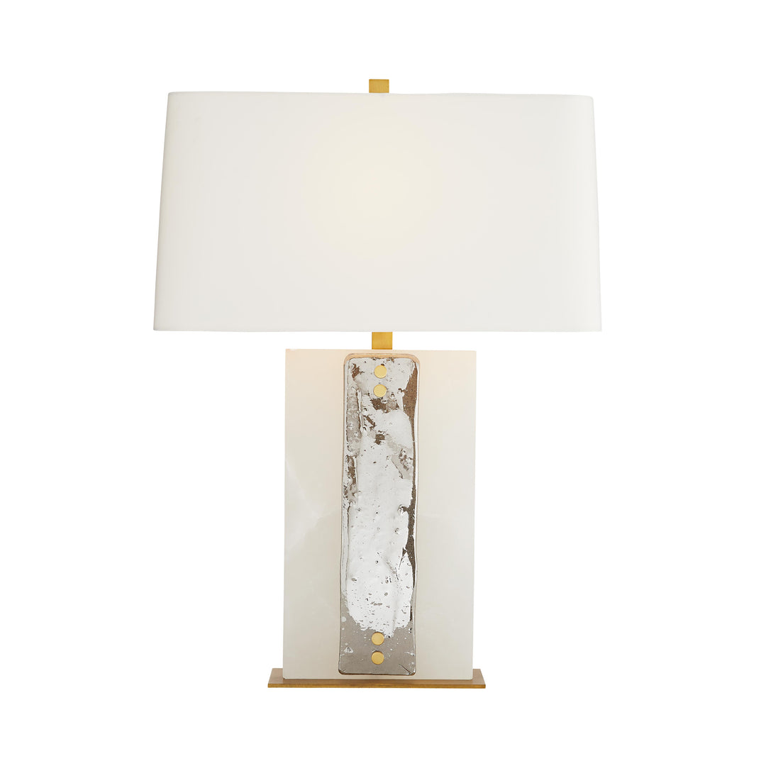 TABLE LAMP SMOKED GLASS WITH MARBLE #51266
