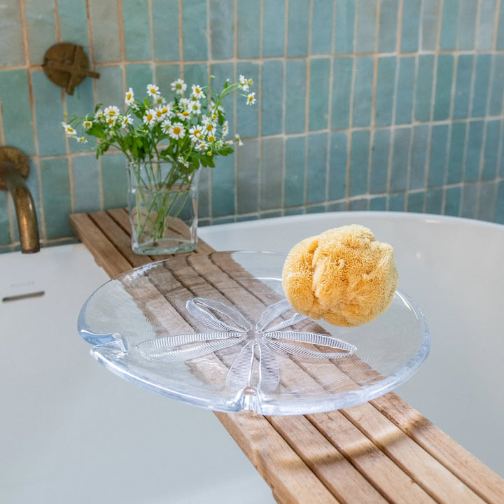 PLATTER GLASS SAND DOLLAR #51333