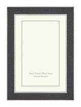 FRAME SHAGREEN BLACK WITH SILVER