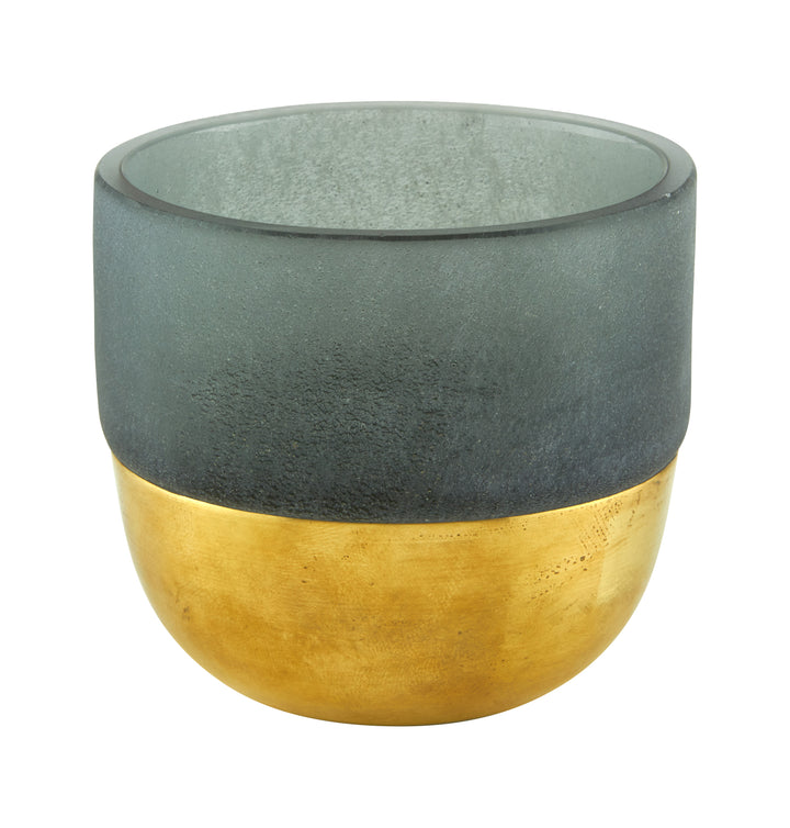 VOTIVE GLASS GOLD SMALL