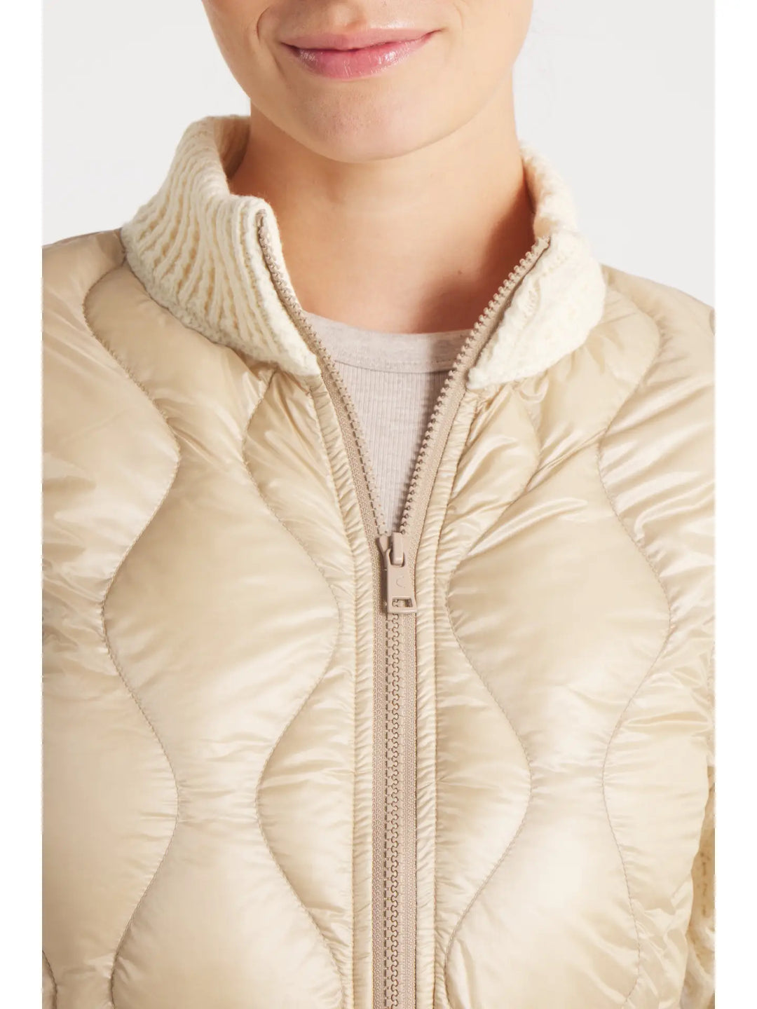 JACKET THE HYDE QUILTED DOWN WOOL CAMEL BEIGE