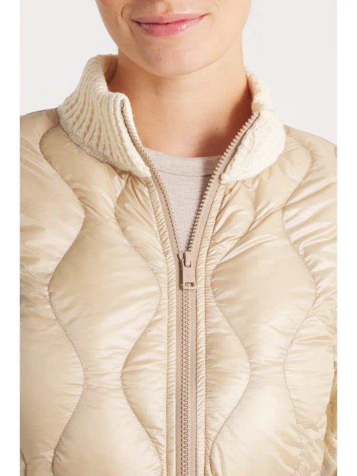 JACKET THE HYDE QUILTED DOWN WOOL CAMEL BEIGE