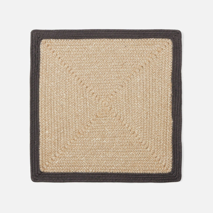 PLACEMAT DARK GRAY JUTE/COTTON