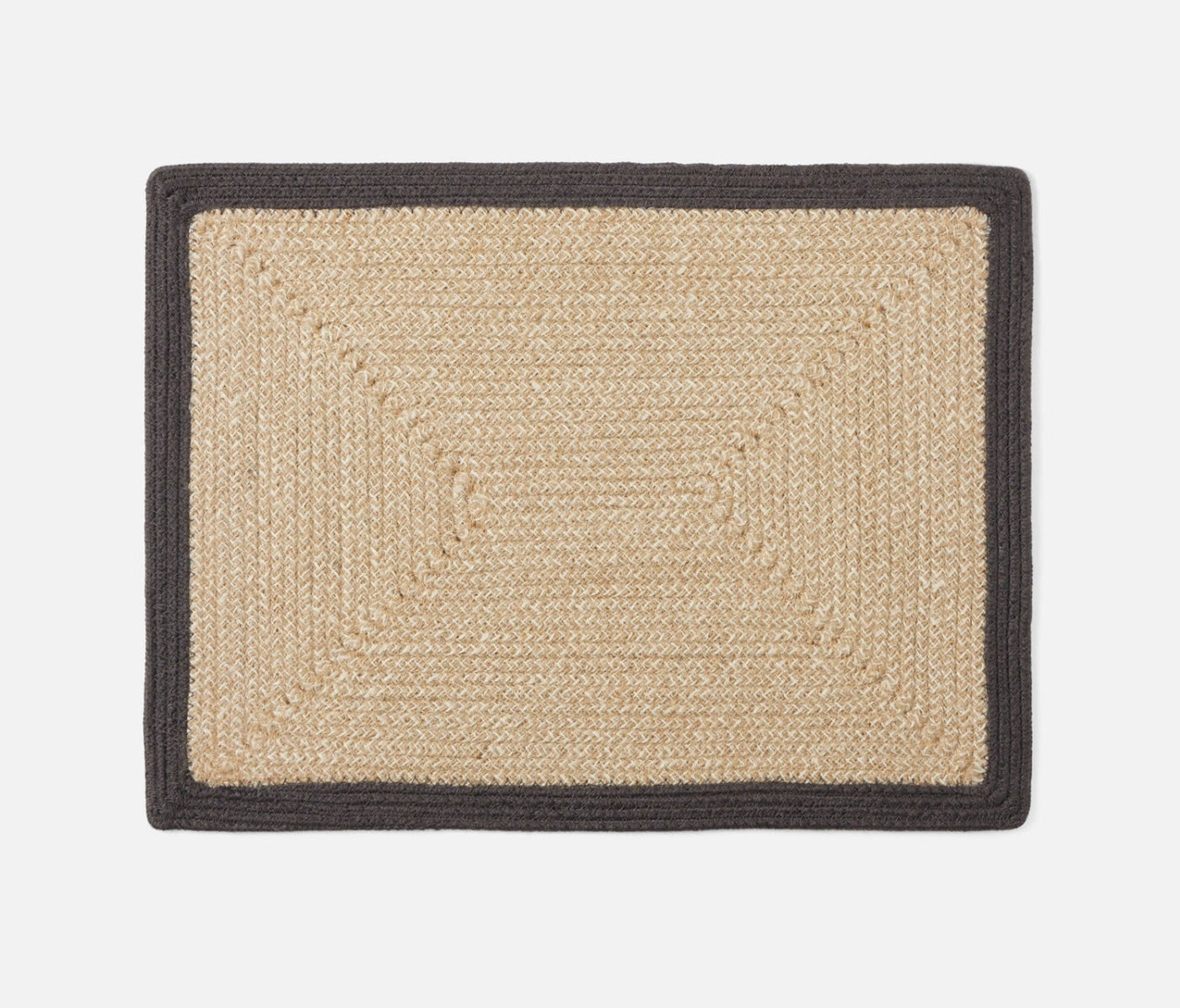 PLACEMAT DARK GRAY JUTE/COTTON (Available in 2 Sizes)