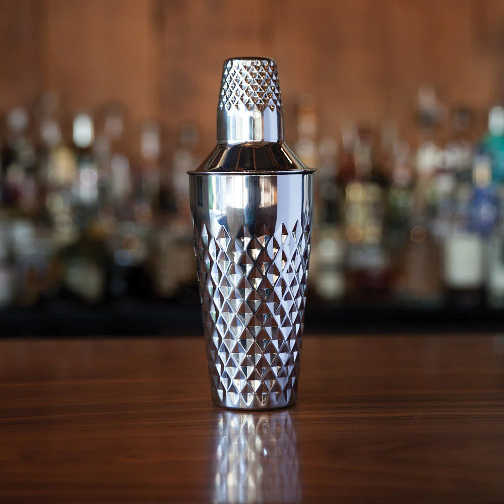 COCKTAIL SHAKER DIAMOND STAINLESS STEEL #52335