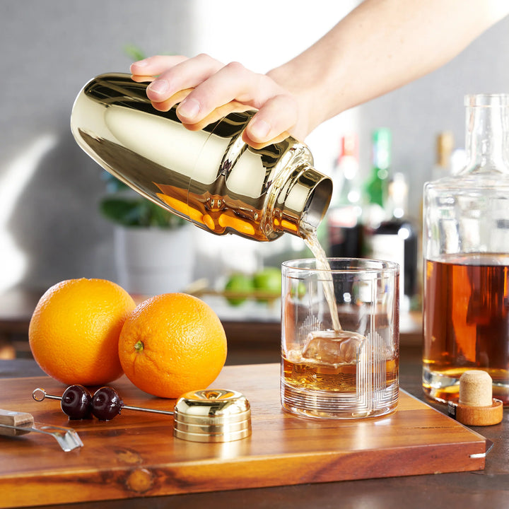 COCKTAIL SHAKER HEAVY GOLD