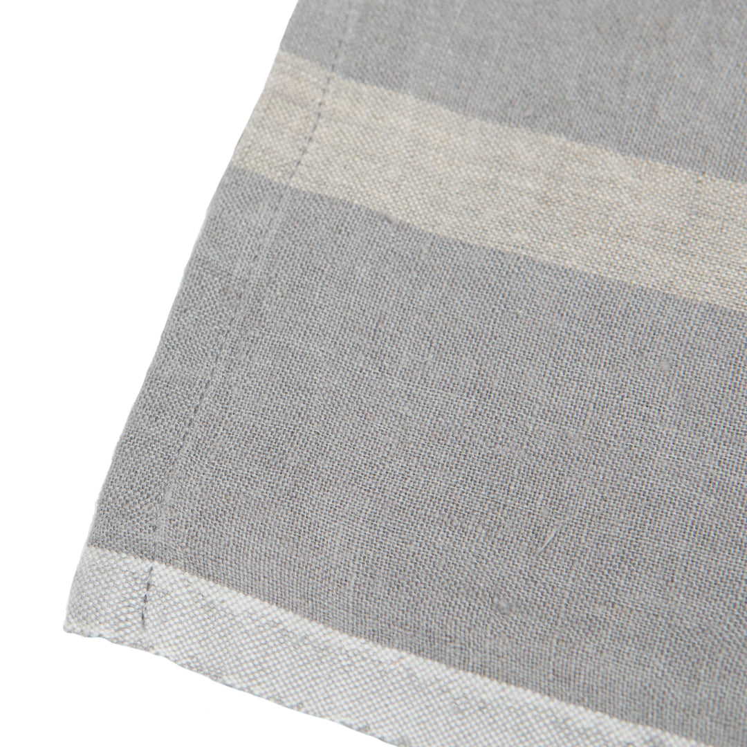 NAPKIN LAUNDERED LINEN GREY/NATURAL #52399