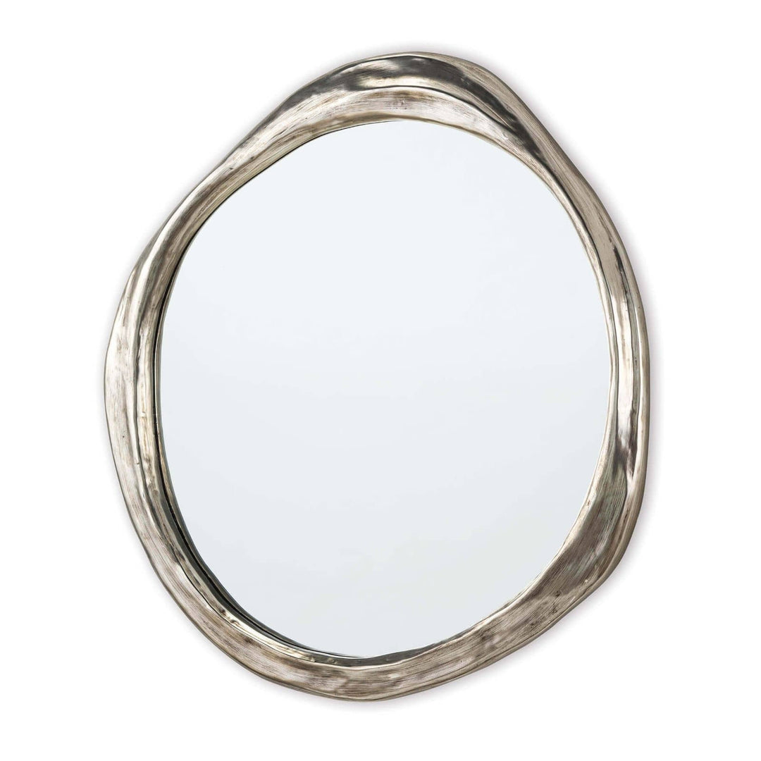 MIRROR LIQUID ANTIQUE SILVER ROUND #52868