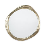 MIRROR LIQUID ANTIQUE SILVER ROUND