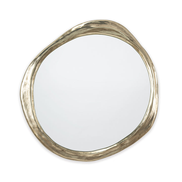 MIRROR LIQUID ANTIQUE SILVER ROUND #52868