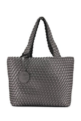 TOTE BAG BLACK W/ GUN METAL